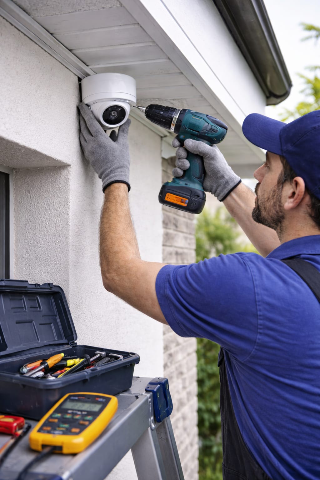 Instalação de câmeras de segurança